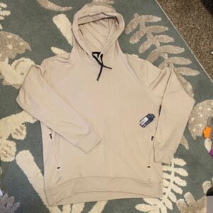 Jockey Sport beige Hoodie with Black Details